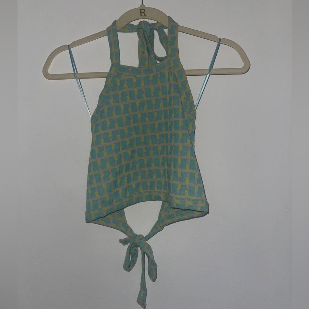 Zara Open Back Crop Top